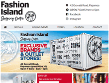 Tablet Screenshot of fashionisland.co.nz